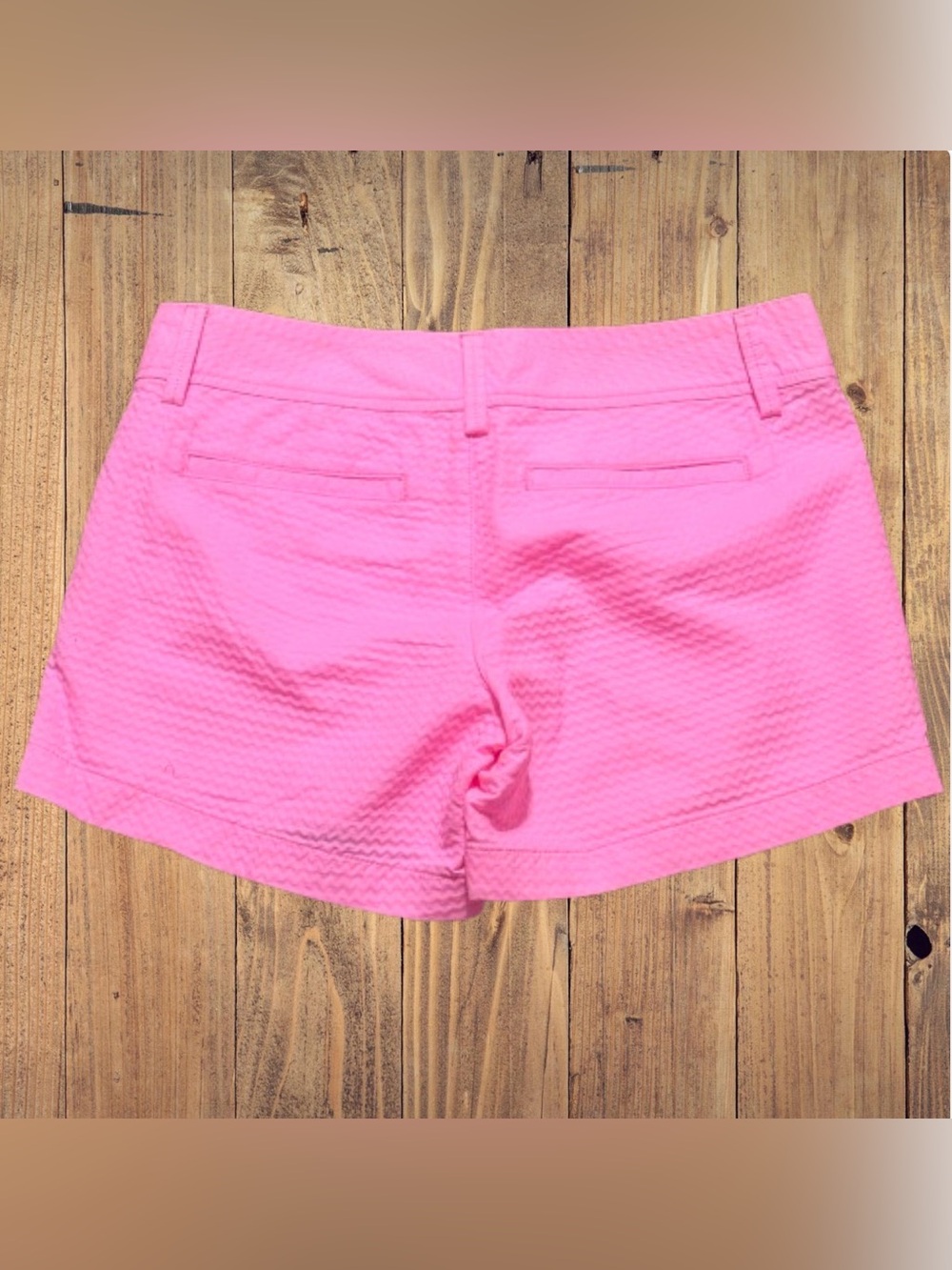Lilly Pulitzer Callahan Pink Shorts Textured Sz 0 - Picture 2 of 7